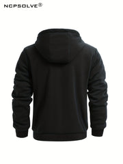Men's Zip Up Thermal Hooded Jacket & Pants Set