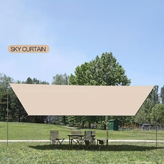 Portable Hexagonal Canopy Sunshade for Camping