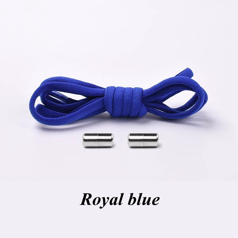 Elastic Laces Sneakers Round Shoelaces Without Ties Quick Shoelace