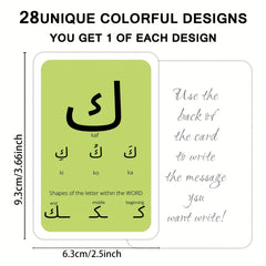 Arabic Alphabet Flashcards - Consonants, Vowels, Diacritics, Numbers