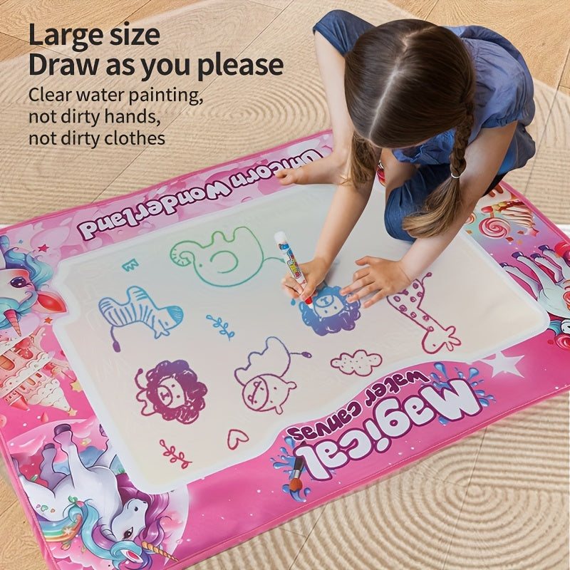 Magic Water Canvas for Kids Portable Art Toy with Underwater Theme