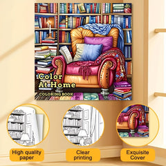 At Home Coloring Book - 22 Page Adult Coloring Book