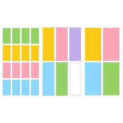 10 Sheets Sticky Notes Various Colors Self adhesive Labels Stickers