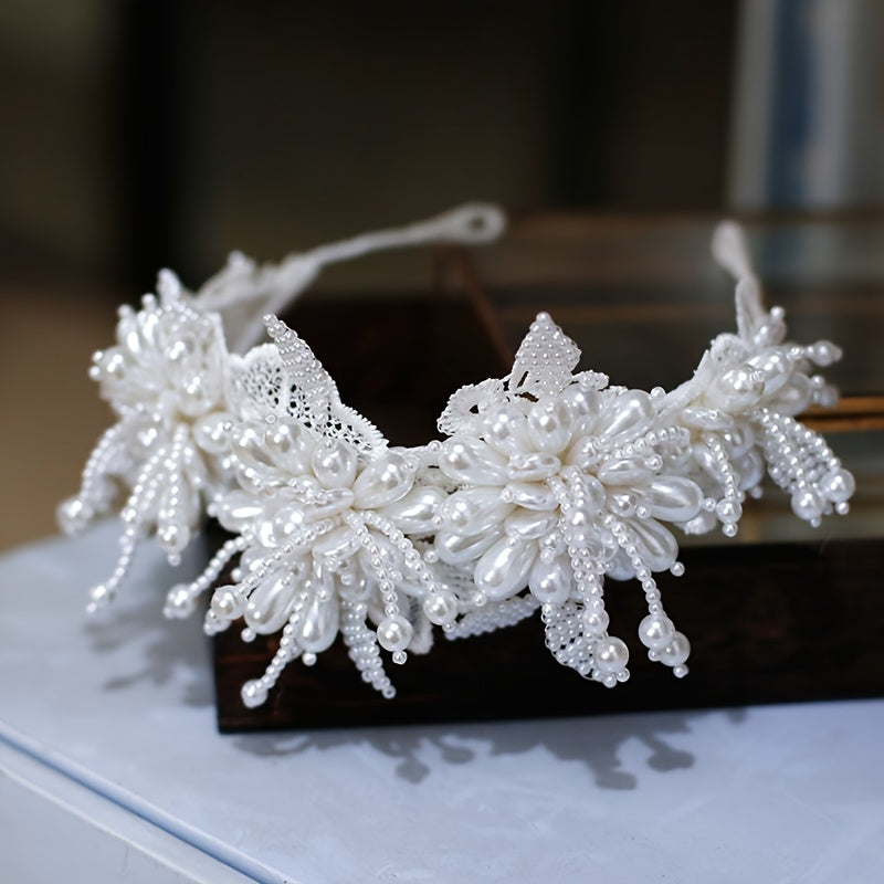 Forest Style Bridal Headpiece with Fairy Hair Accessory for Wedding Dress