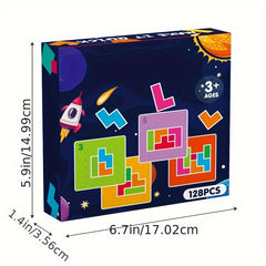 Kids Building Blocks Puzzle Game Educational Toy 2 Player Fun