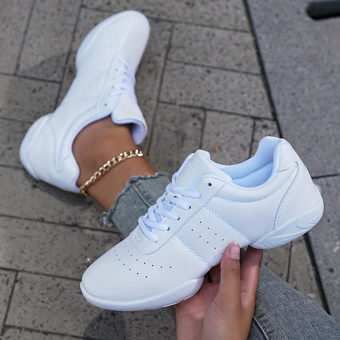 Youth Cheer Shoes Dance Athletic Training Tennis Lightweight Sneakers