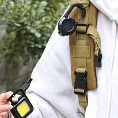 Tactical Telescopic Keychain Retractable Hook Outdoor Multitool