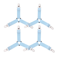 4pcs Bed Sheet Holder Straps Fitted Sheet Straps 7-17in