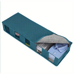 Underbed Storage Bag Clothes Organizer Foldable Box with Grids