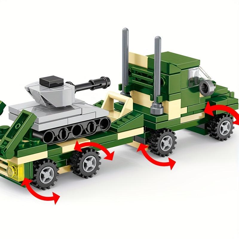 Tank Transport Truck Building Blocks Toy
