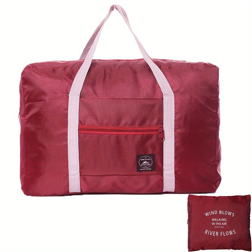 Foldable Luggage Storage Bag Waterproof Duffel for Travel Shopping Weekends