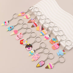20pcs Ice Cream Keychain Bag Pendant for Adults Party Favors