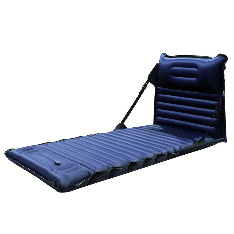2-in-1 Folding Sleeping Pad with Backrest & Pillow for Camping