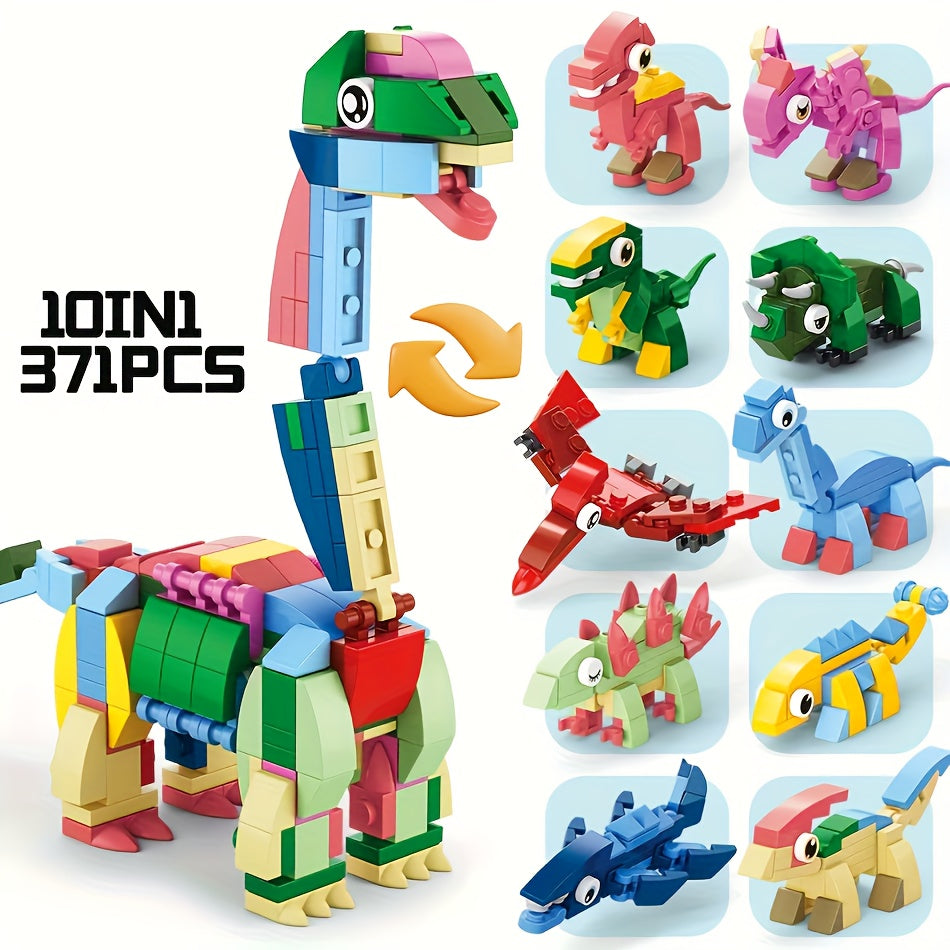 10pcs DIY Model Building Set for Farm Animal Ocean Animal Insect Dinosaur