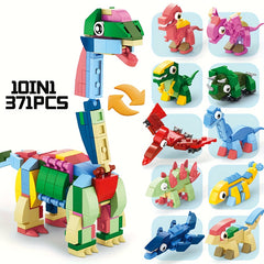10pcs DIY Model Building Set for Farm Animal Ocean Animal Insect Dinosaur