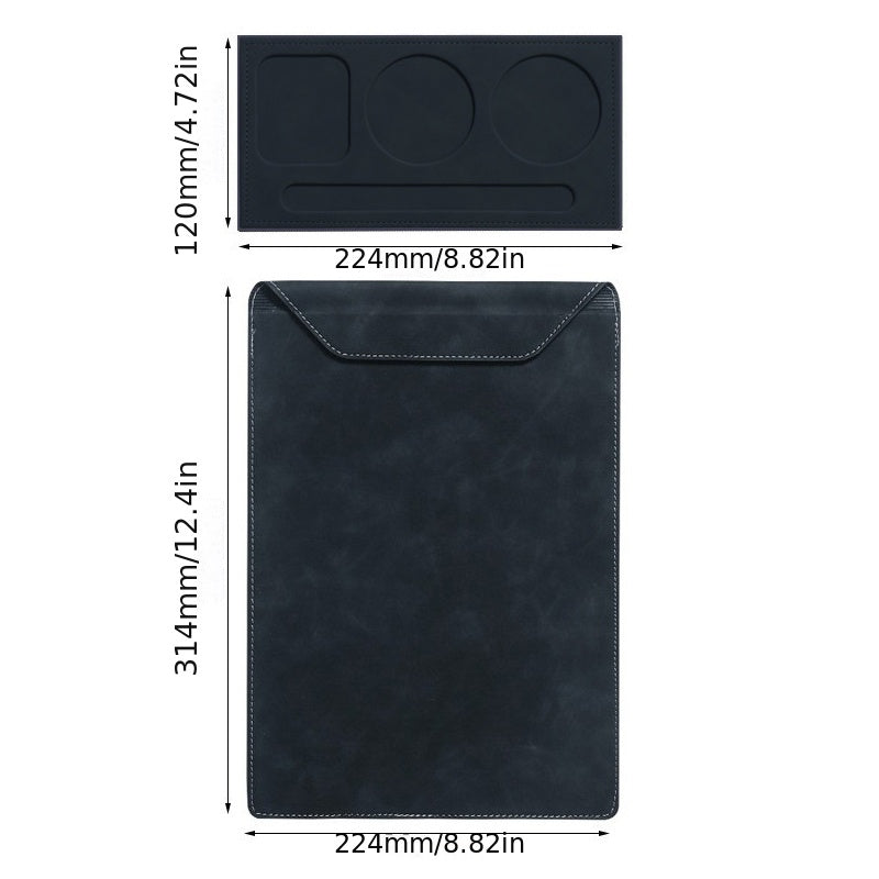 A4 Faux Leather Magnetic Board Clip