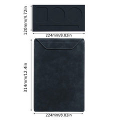 A4 Faux Leather Magnetic Board Clip