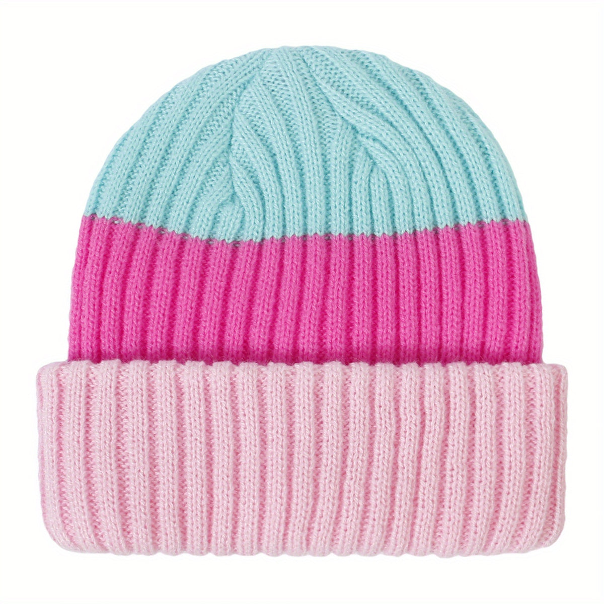 Warm Striped Kids Baby Woolen Hat for Autumn & Winter