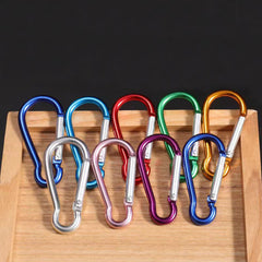 Durable Aluminum Alloy Carabiner Clip Hook Keychain for Outdoors