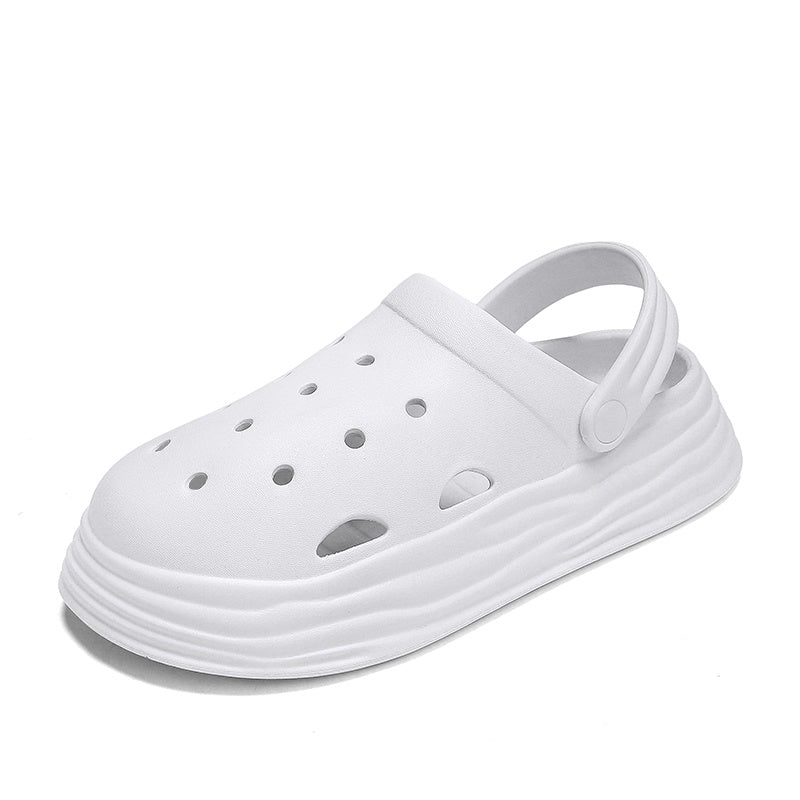 Women's Platform Clogs Solid Closed Toe Sandals