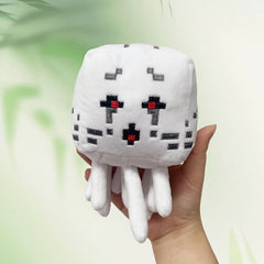 Pixel Art Plush Toy Soft Stuffed Animal Red Accents High Fabric Kid
