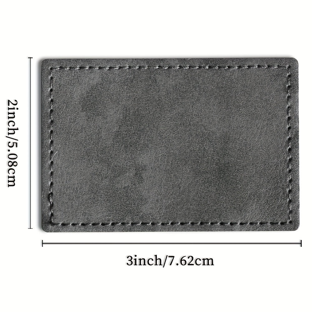 30pc Adhesive Leather Patches for Trucker Hat, DIY Clothes Repair Patch