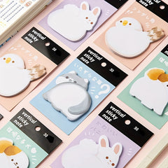 4pcs Cartoon Shaped Student Stickers Thickened Canned N Times Paste Supplies