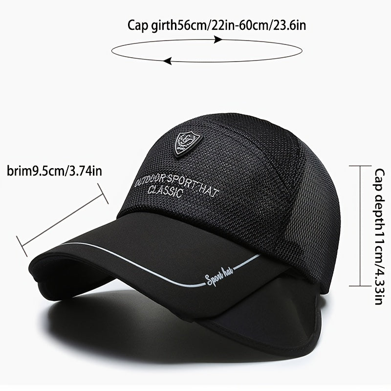 Summer Sunscreen Baseball Cap Mesh Trucker Hat Women Adjustable Sports Hat