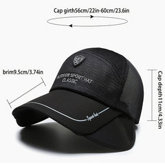 Summer Sunscreen Baseball Cap Mesh Trucker Hat Women Adjustable Sports Hat
