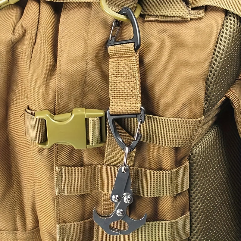 2pcs Nylon Webbing Buckle Quick Release Keychain For Camping Hiking