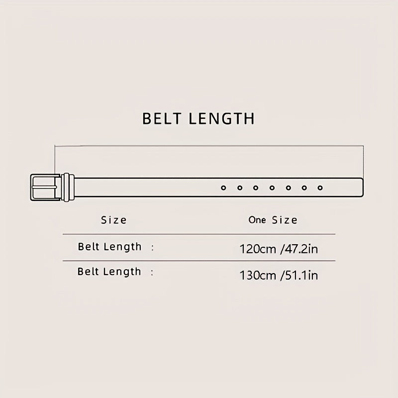Men's Check Pin Buckle Belt