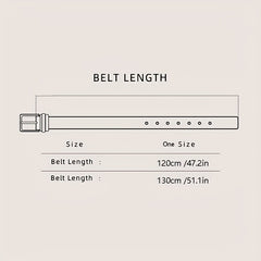 Men's Check Pin Buckle Belt