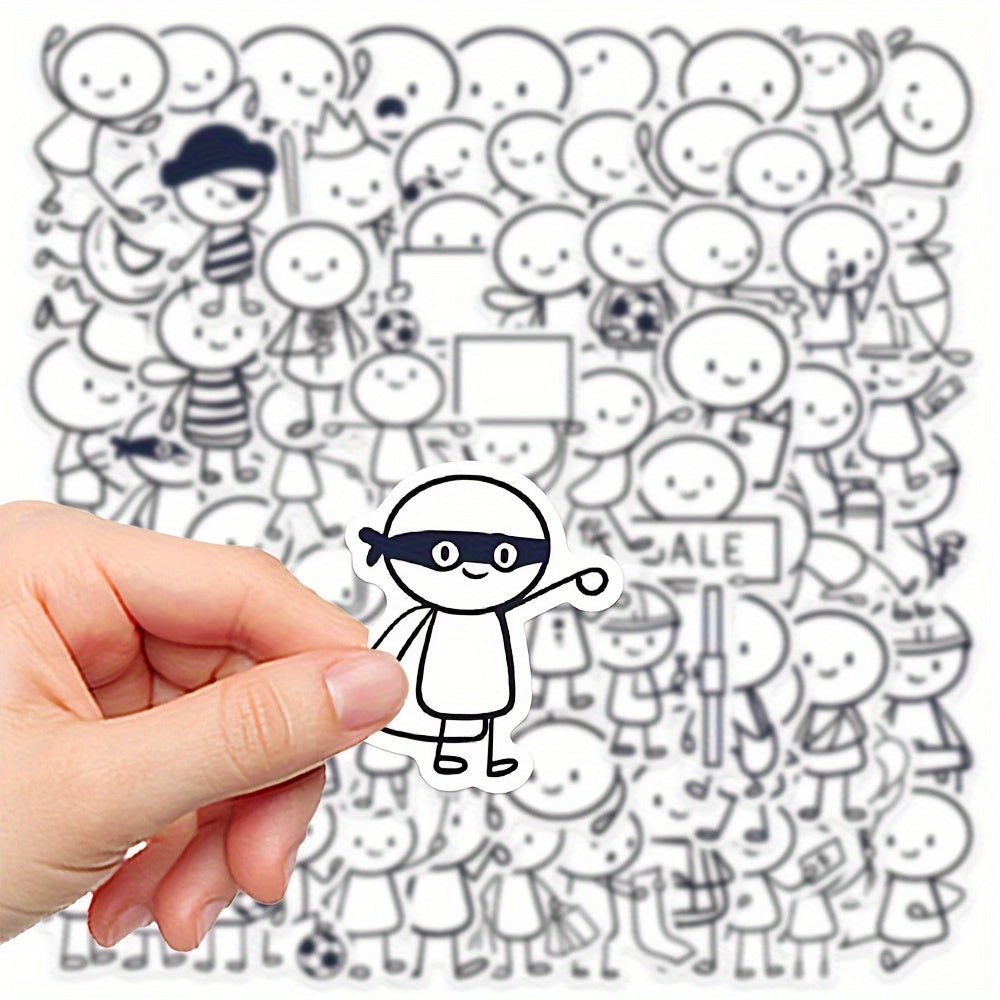 66 Character Illustration Stickers for DIY Decorations