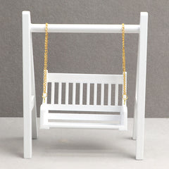 Dollhouse Mini Furniture Garden Swing Ornament