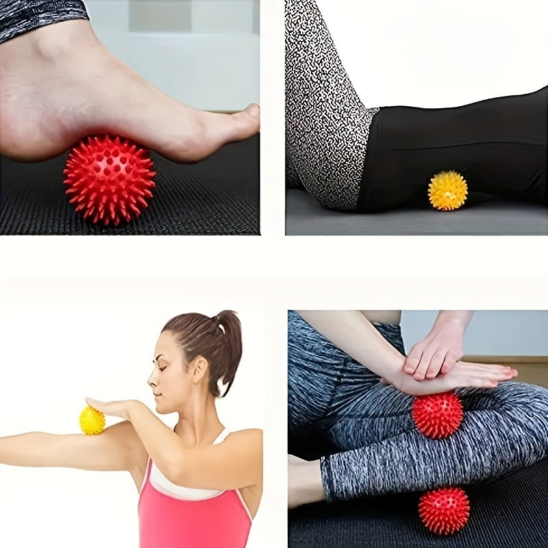 3pcs Yoga Massage Balls Peanut Shaped Fitness Ball For Plantar Fasciitis