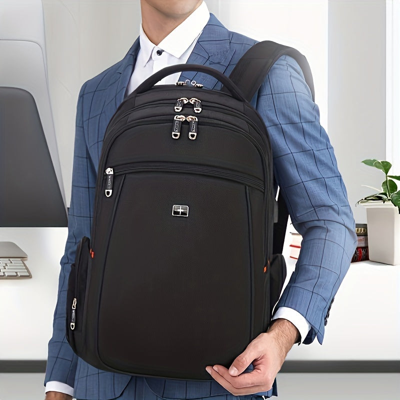 Large Laptop Backpack for Men with USB Charging Port