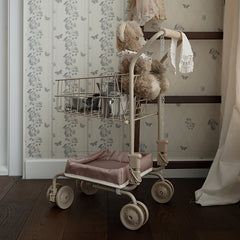 Doll Stroller with Storage Bag Toy for Dolls Shopping Cart Play House Toy