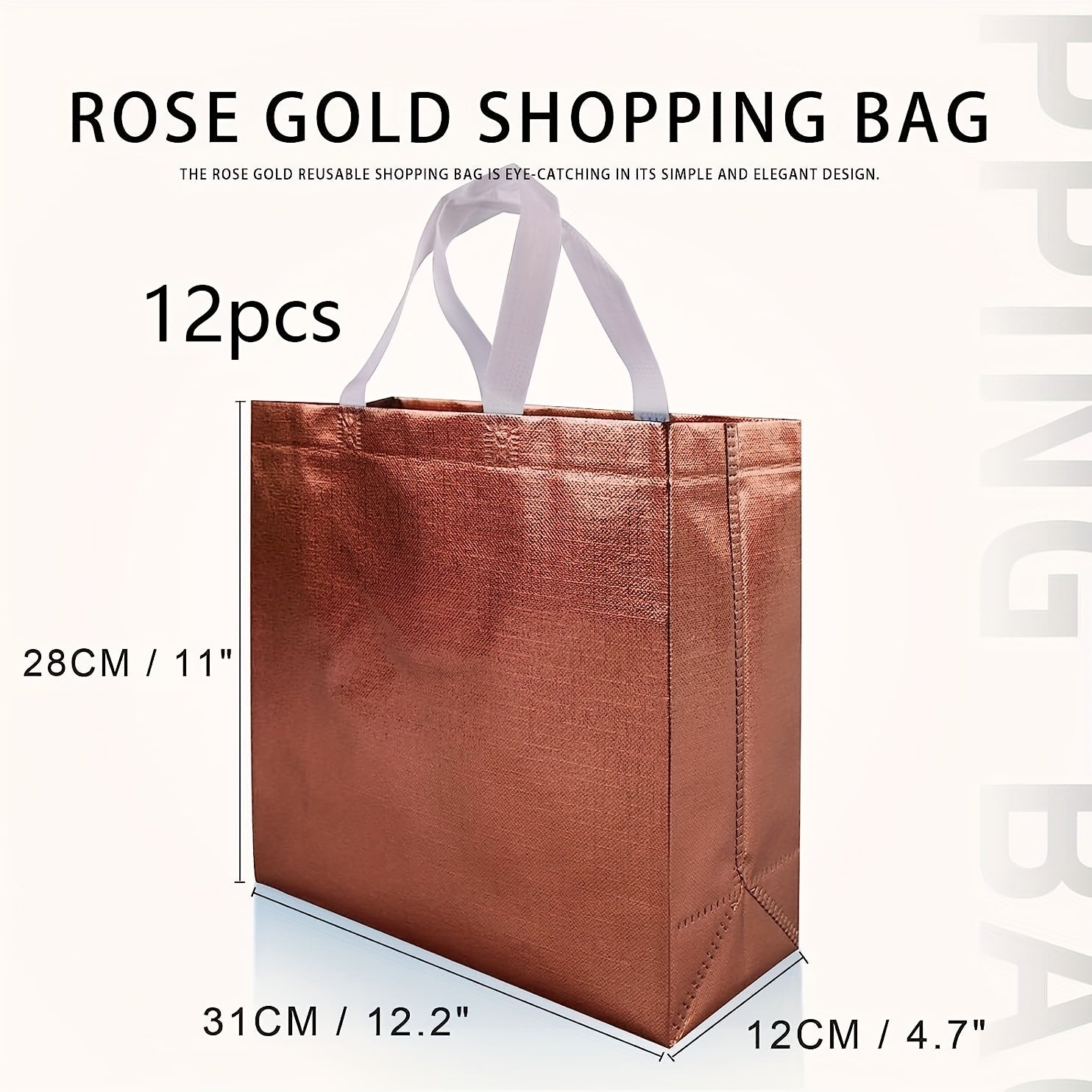 12pcs Rose Gift Bags for Weddings Bridesmaids Birthdays