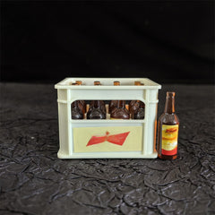 Dollhouse 13pcs Beer Set w/ Frame & 12 Random Beers DIY Micro Supermarket Scene
