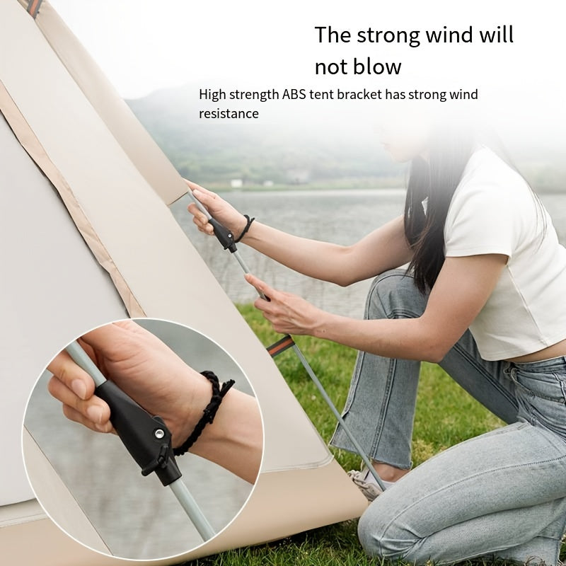 Windproof Camping Tent with Poles, Rainproof, Suitable for Camping