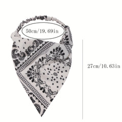 3pcs Boho Head Kerchief Paisley Bandana Elastic Hair Scarf Hair Accessories