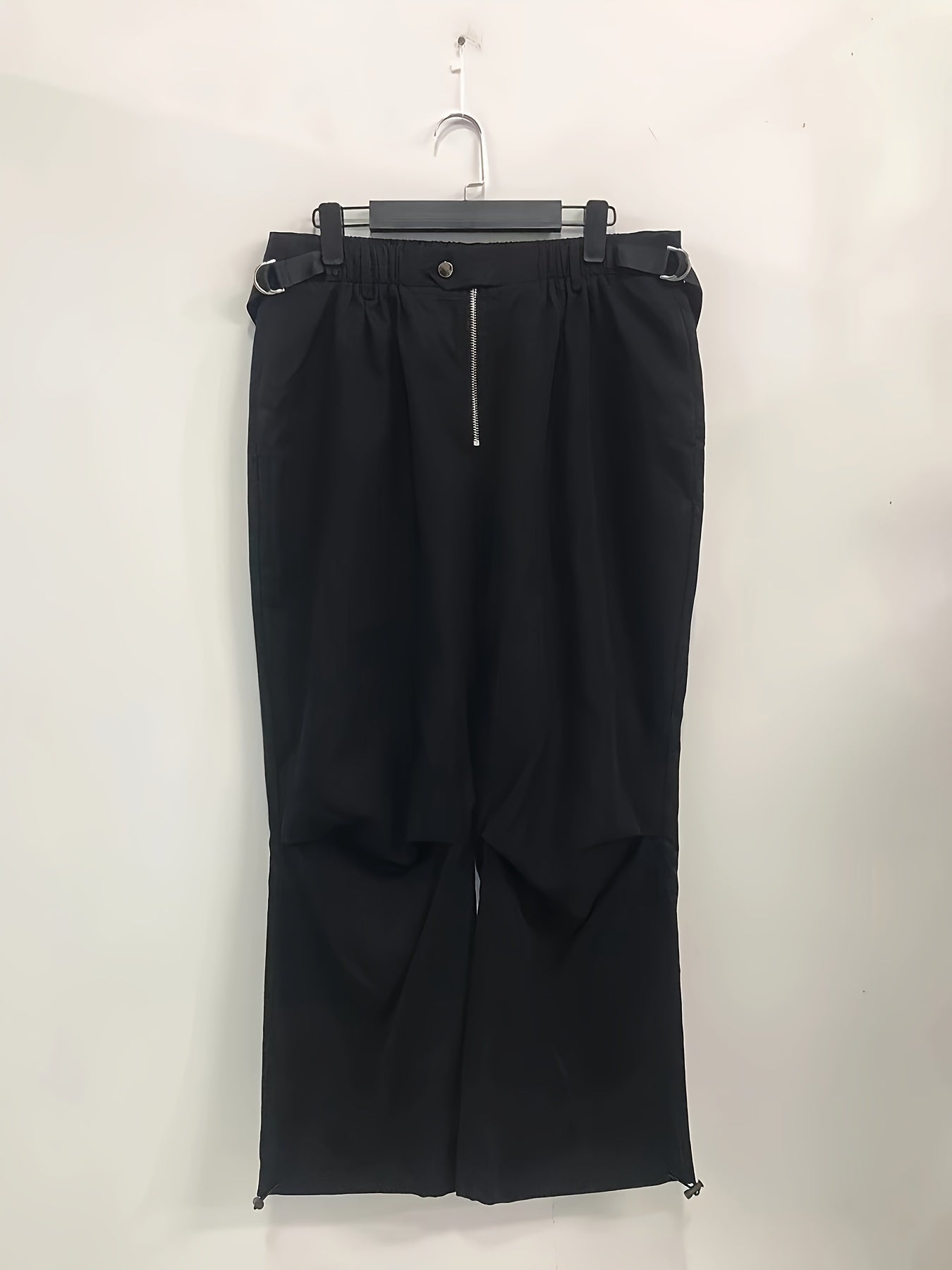  Solid High Rise Cargo Trousers