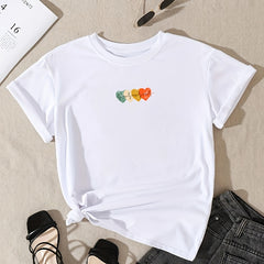Small Size Cole's Heat Transfer Mixed Heartbeat Print Easy Ironing Washable