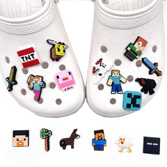 20pcs Cartoon PVC Pendant Set for Clogs Decoration
