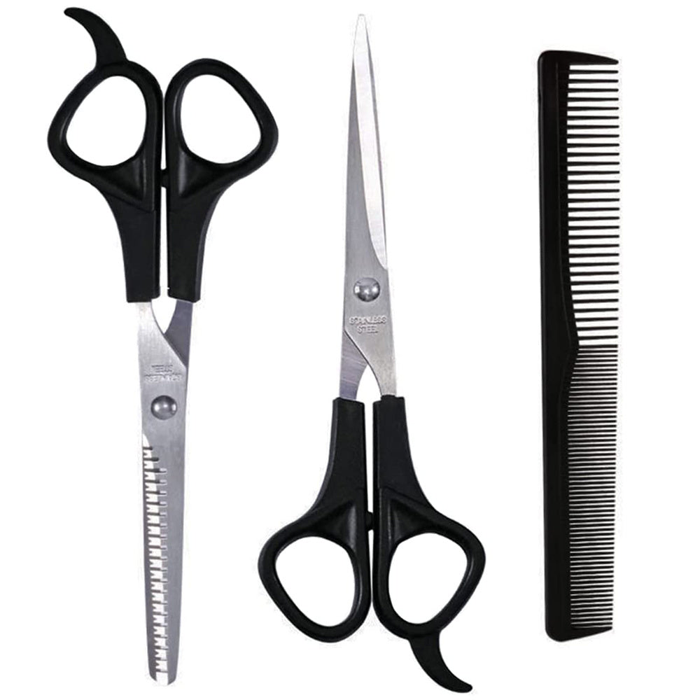 3pcs Hair Scissors Kit 17 02cm - Hair Thinning, Cutting, Styling - Men, Women