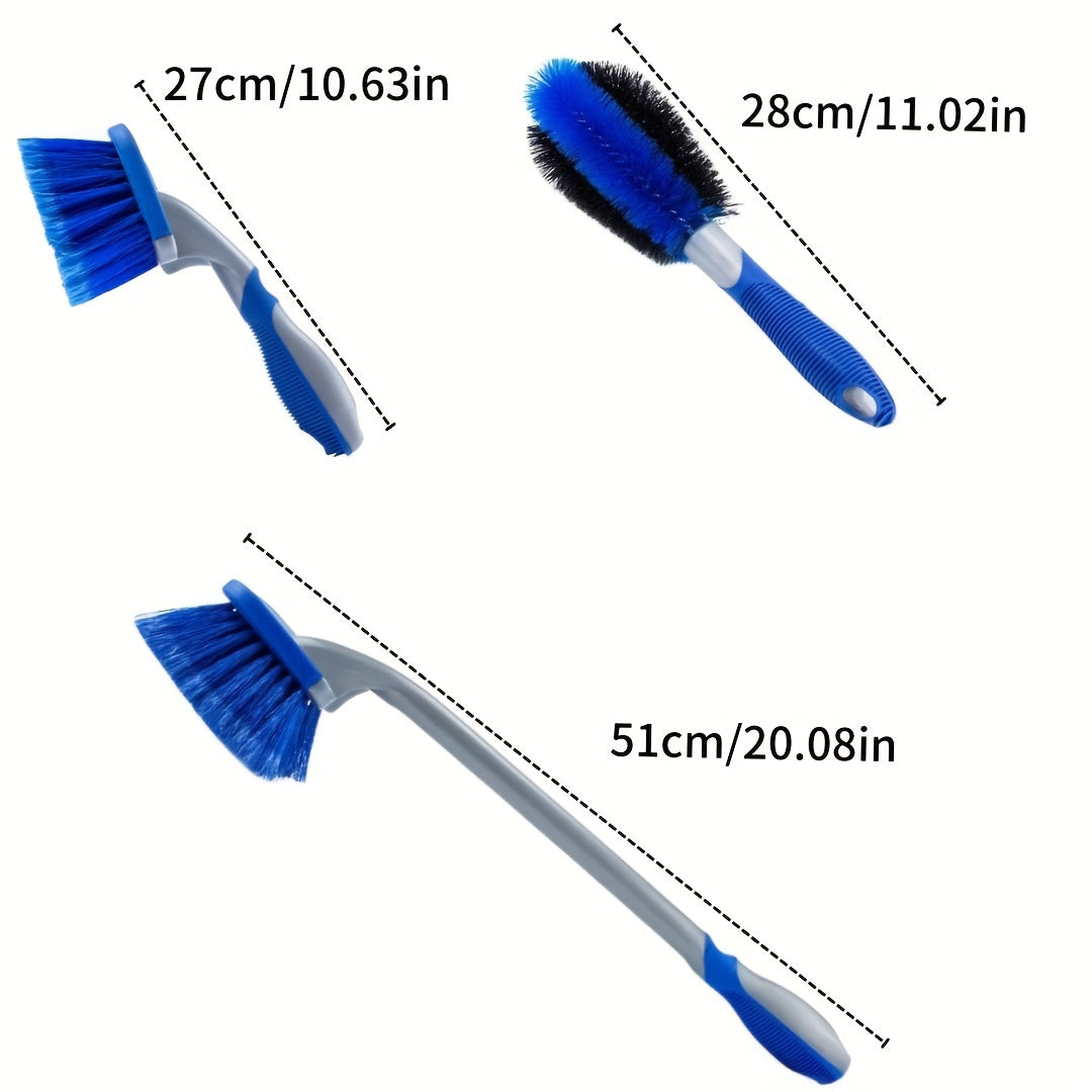 Car Cleaning Brush Long Handle for Tire Washing & Car Wash Care