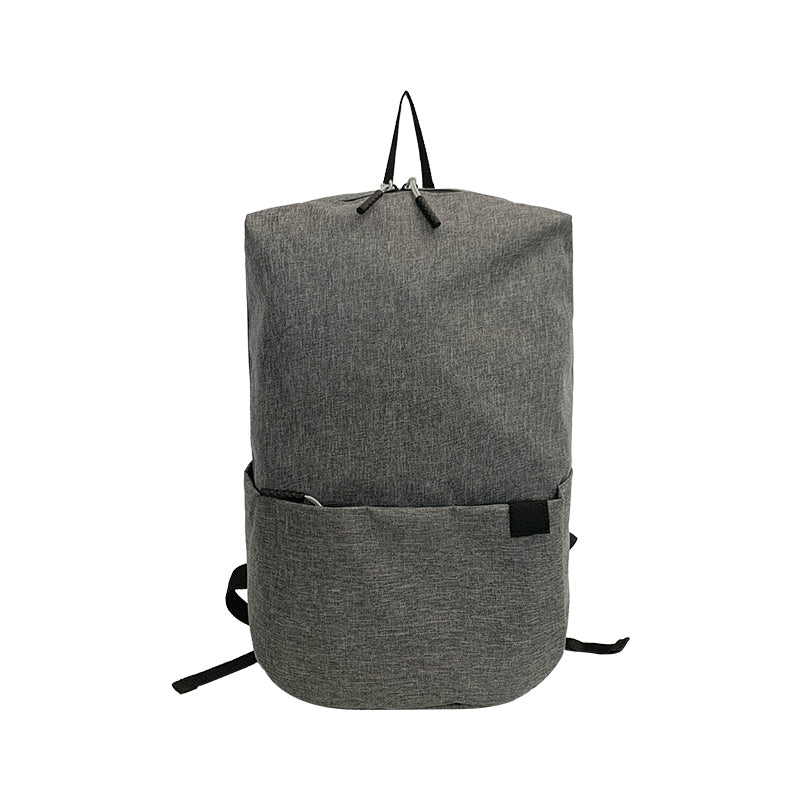 Lightweight Canvas Backpack Solid Daypack Casual Zipper Travel Bag