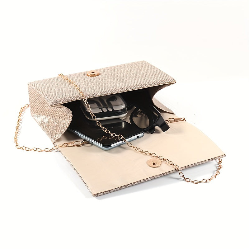 Glitter Evening Clutch Bag Dinner Purse Formal Handbag for Party Wedding Prom