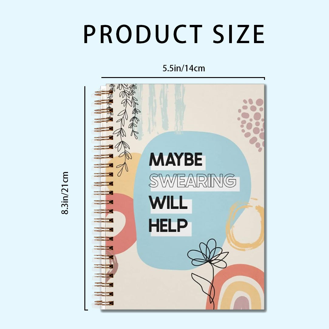 Swearing Helps Funny Notebook 13 97x21 08cm Diary