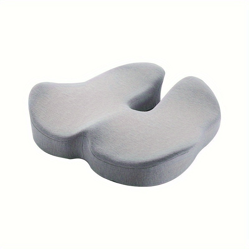 1pc Car Cushion Height Increasing Driving Lumbar Cushion Grey